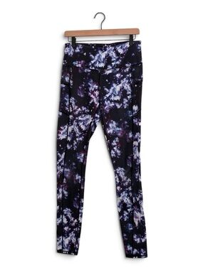 Gaiam | Purple tie dye light rise skinny pants yoga leggings gym size medium